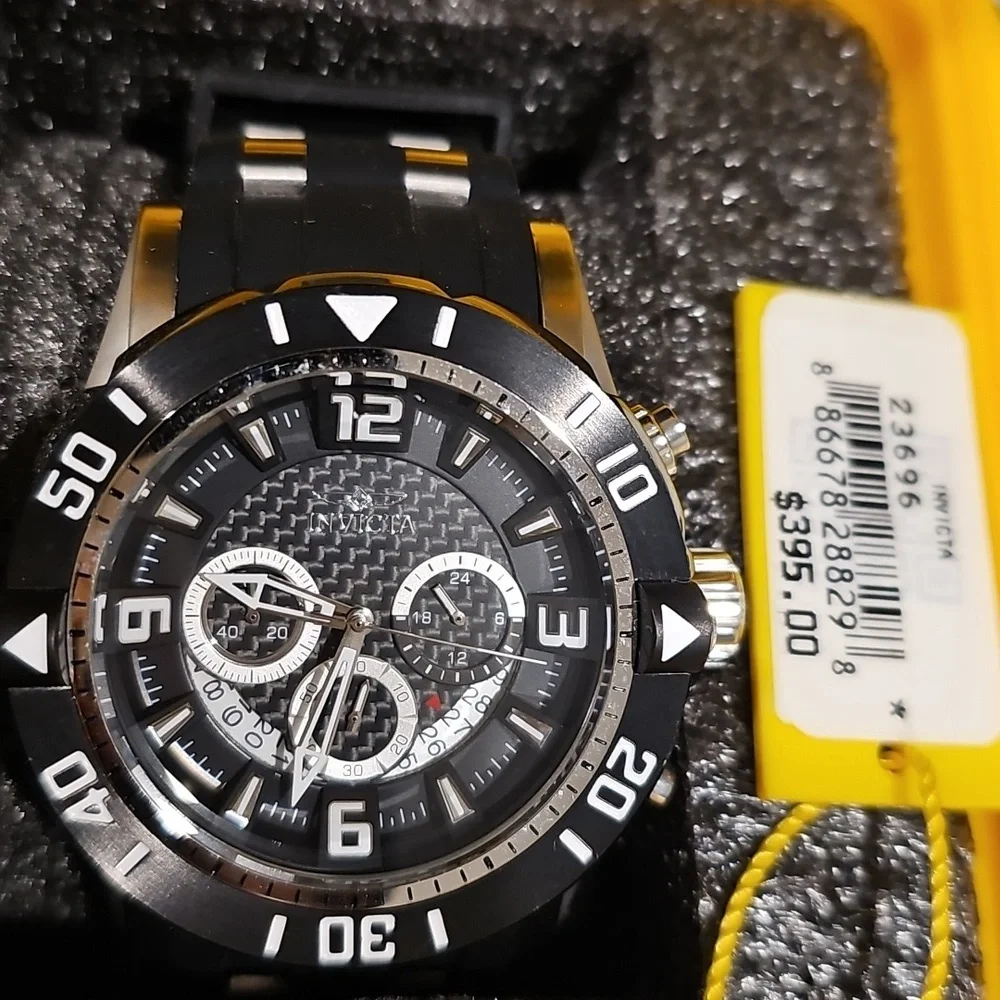 Invicta Pro Diver Silver and Black Watch